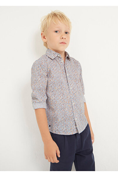 MAYORAL erkek çocuk keten çizgili gömlek 3170