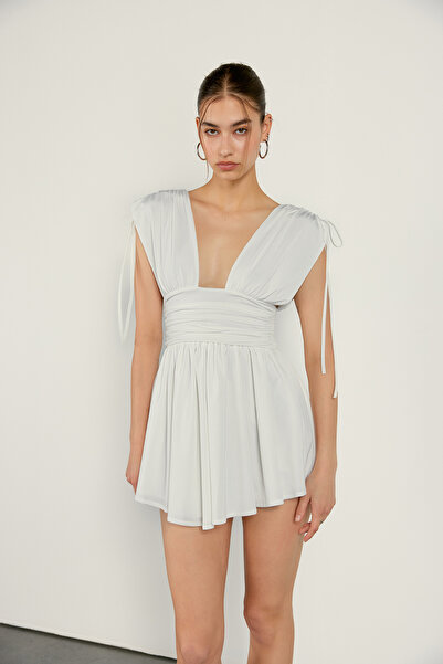 VATKALI Short Asymmetrical Dress White