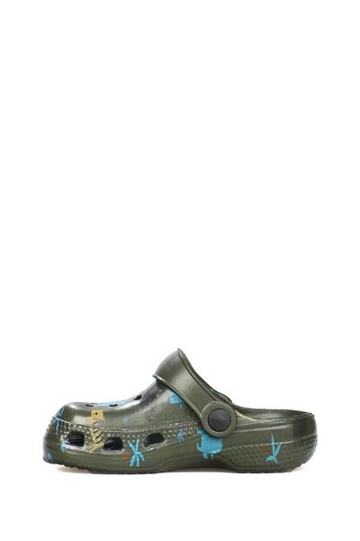 Hammer Jack Banna Patterned Khaki Children's Slippers / Sandals