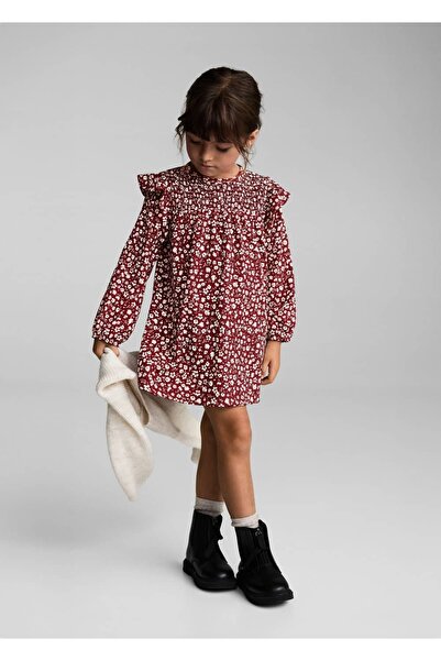 MANGO Baby Elbise Bordo