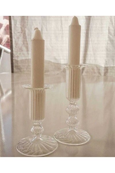 LEYLA CAM SANATLARI CAM ÜFLEME MUMLUK 2 Lİ