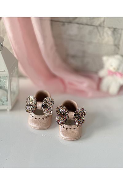 Li Puna Salmon Shine Genuine Leather Baby Loafer Shoes