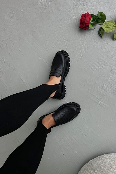 STRASWANS Pantofi mocasini de damă Sandie din piele naturală negri