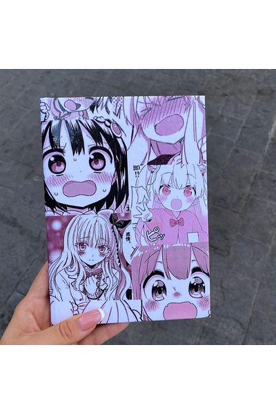 Köstebek Anime japonez Kawaii Pink Cute Girls Notebook