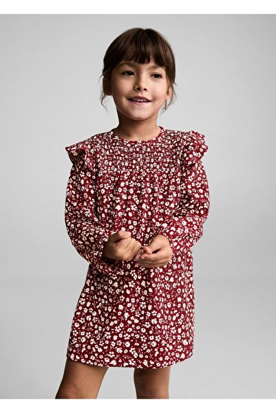 MANGO Baby Elbise Bordo