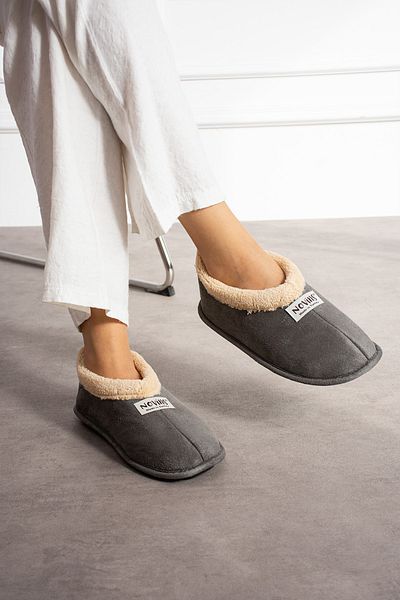 NOVİNS Unisex Soft Plush Home Shoe Light Comfortable Base Home Cover Warm Lining