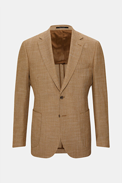 W Collection Mustard Buttoned Cotton/Wool Jacket