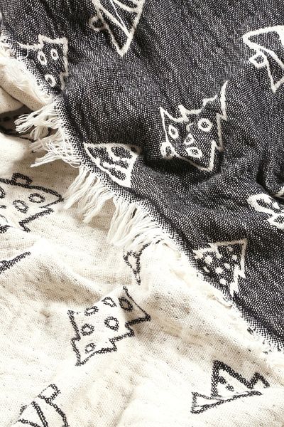 Befera Design Muslin Pique 4 Layers - Μονό κάλυμμα 100% βαμβακερό ζακάρ, μοτίβο πεύκου, κουβέρτα τηλεόρασης, 140x200