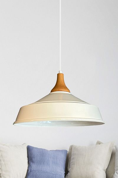 Bamyum Retro White Nobility Inverted Mushroom Head - Single Chandelier Pendant Lamp Office Showroom Living Room Kitchen Chandeliers