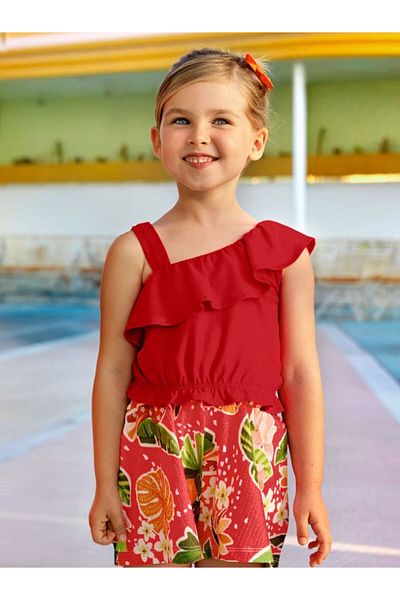 MAYORAL Blouse and Shorts Set for Girls - Set of 2 3262