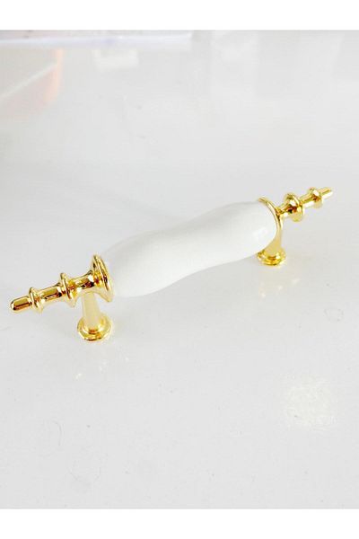Porcellana Perla مقبض أثاث معدني من البورسلين مقبض خزانة درج مطبخ مقبض للأطفال -Asos64mm -STK3291