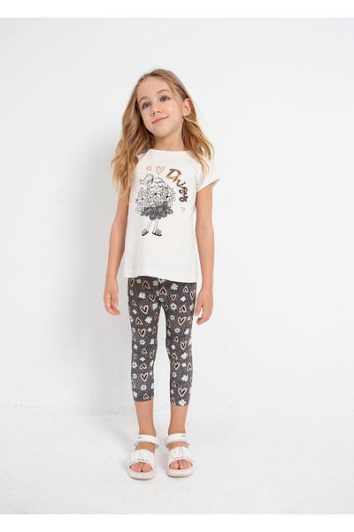 MAYORAL Summer T-Shirt and Leggings Set for Girls - 3787