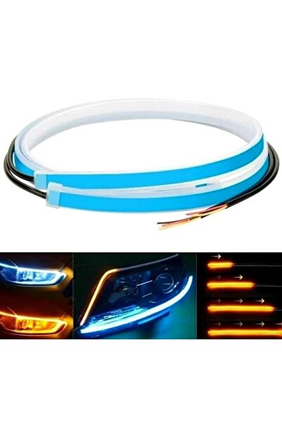 Carub Far Ledi Kayar Şeffaf Fonksiyonlu Kayar Sinyalli 60 Cm 2'li