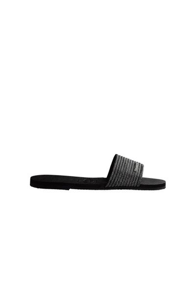 Havaianas Malta Black Metallic Women's Slippers