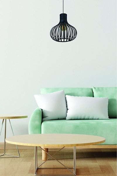 Bamyum Pera Black Plafonier Chandelier Indoor Lighting Decorative Kitchen Hall Cafe Office