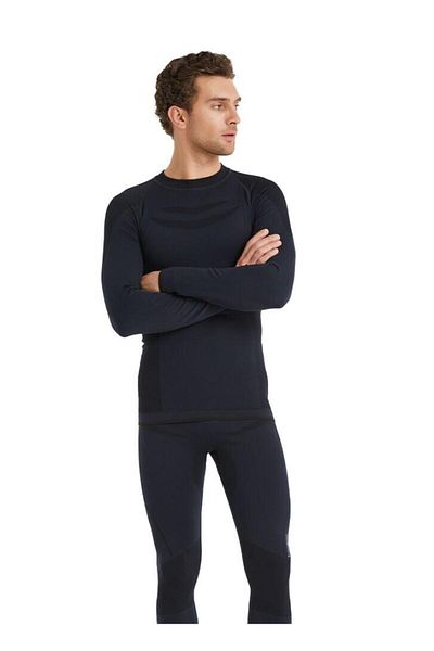 Blackspade Unisex Θερμικό T-shirt Μακρυμάνικο Pro Anthracite