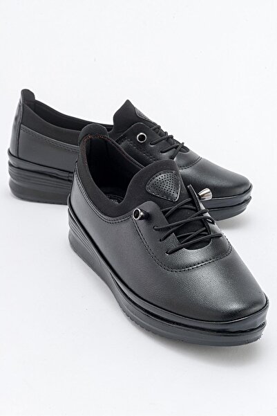 Ccway Pantofi casual elastici anti-alunecare BLACK SKIN BLACK