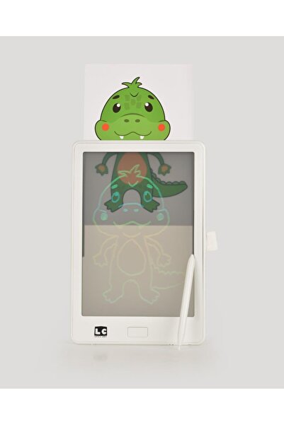 LETS BE CHILD 10 inch Şeffaf LCD Dijital 4 Adet Çizim Kartlı Tablet- Beyaz