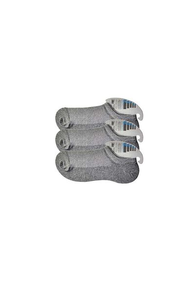 CPU ELEKTRONİK Gray Men's Invisible Socks 3 pairs