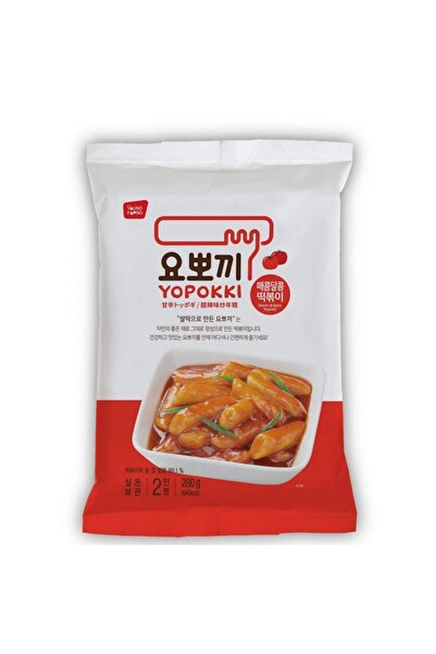 Yopokki Baharatlı ve Tatlı Soslu Yopokki Kore Hazır Tteokbokki Pirinç Pastası 280gr