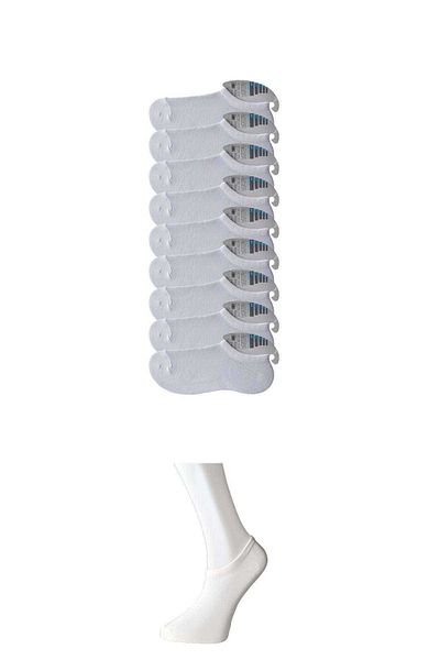 CPU ELEKTRONİK White Men's Invisible Socks 9 pairs