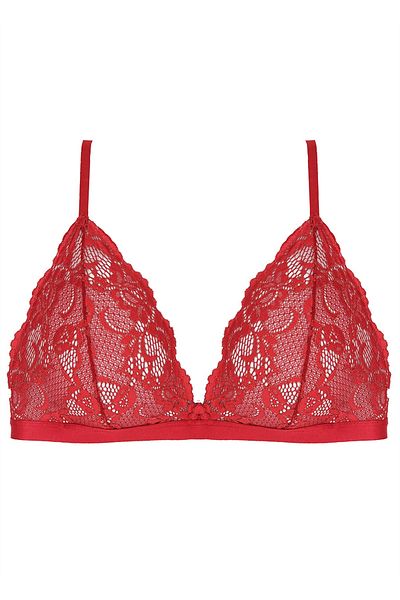 Magic Form 1680 Non-wired Lace Bralette-red