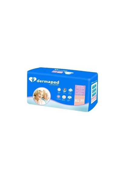 KFMEDİKAL Dermaped Patient Diapers with Waist Band XLarge 30 pcs