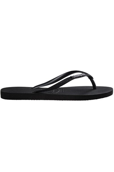 Havaianas Γυναικείες παντόφλες Slim Glitter II Blackblack Μαύρες