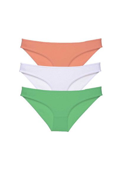 AC BOX 3 Pieces Super Eco Set Lycra Women's Slip Panties 544