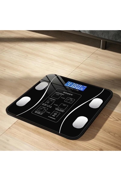 Epilons Akıllı Kablosuz Dijital Banyo Ve Vücut Yağ Ağırlık Ölçeği Vücut Kompozisyonu Analizörü Bluetoothlu T