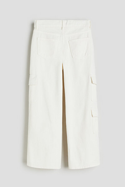 H&M Loose Fit Wide Leg Cargo Jeans