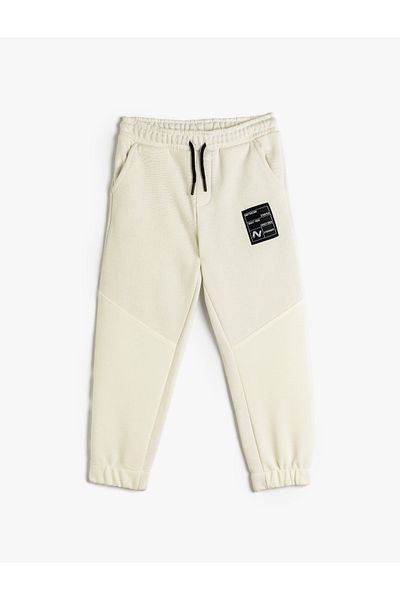 Koton Raster Jogger-Jogginghose mit Taschendetail an der Taille