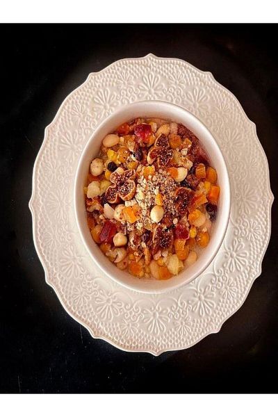 KANCAEV Lace Collection Soup Plate, 22cm. White Sold as a Set of 2.