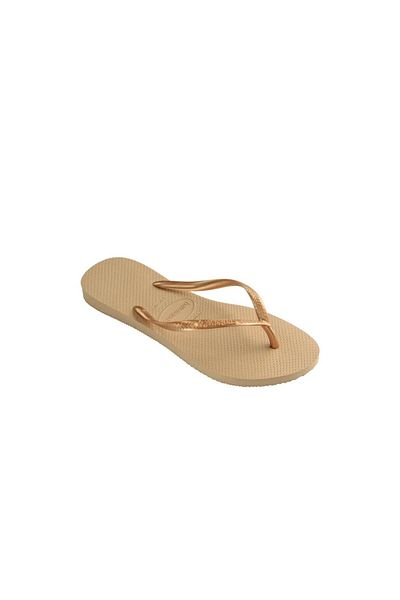 Havaianas Λεπτές χρυσές χρυσές γυναικείες παντόφλες