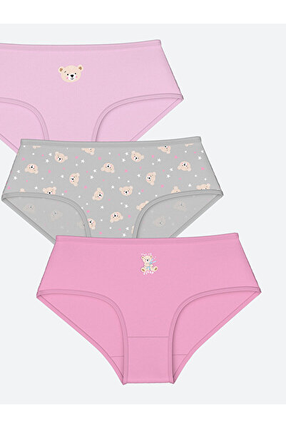 LC Waikiki LCW Kids Printed Girl's Panties 3-Piece