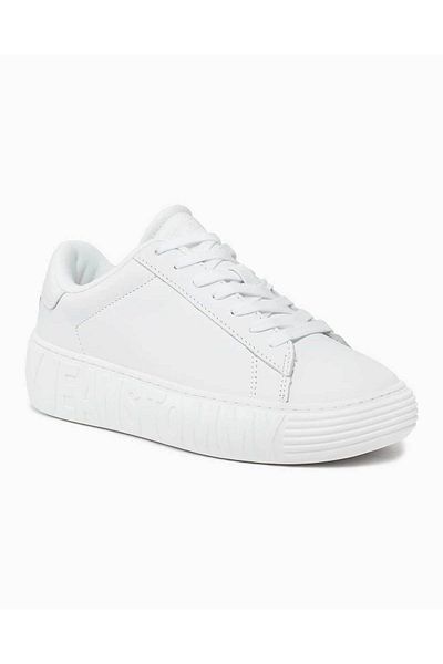 Tommy Hilfiger Leather Cupsole Low Top Sneakers