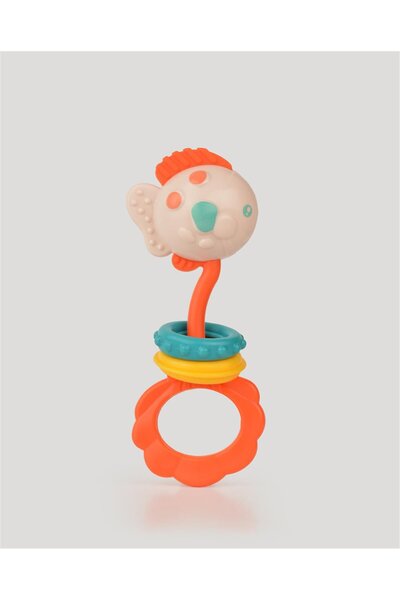 lets be child Orange Lc Fish Teether and Rattle