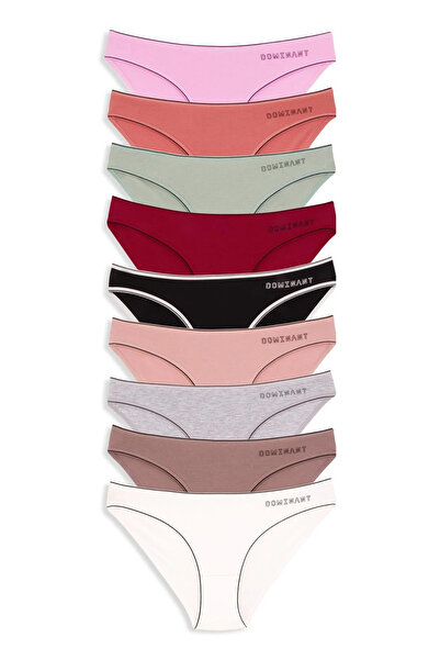 Dominant Bikini Karışık Renk Pamuklu 10'lu Paket