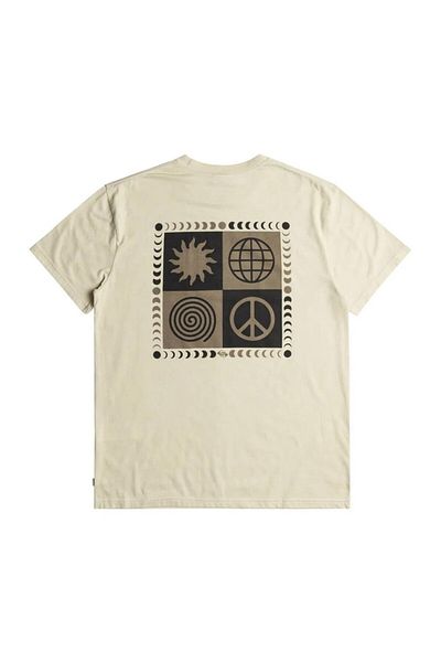 Quiksilver Ανδρικό T-Shirt Peace Phase Ss Tee Ecru