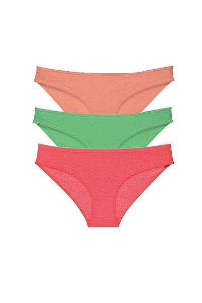 Angoravi 3 Pieces Super Eco Set Lycra Women's Slip Panties 543