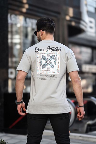 LTC Jeans Ανδρικό μπλουζάκι Stone Oversize 100% βαμβάκι 16/1 Thick Gramage Printed