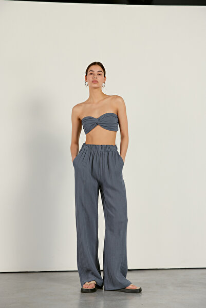 VATKALI Muslin Bustier Smoked