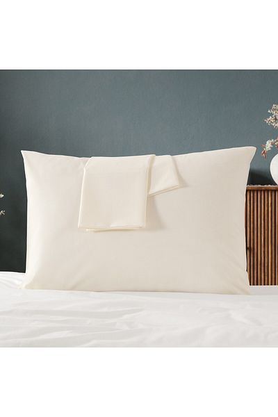 MODELHOME 2 Βαμβακερές Μαξιλαροθήκες Κρεμ Χρώμα - 50x70 cm με Κάλυμμα