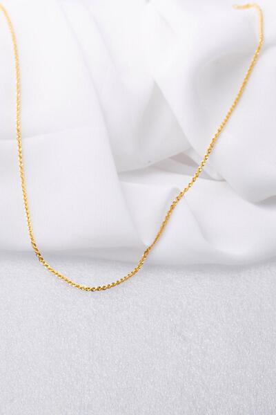 Bilezikci Burgu 14 Ayar Altın Zincir 50 cm.