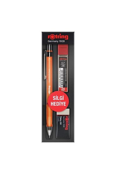 Rotring طقم مدرسي Visuclick متنوع ممحاة 0.7 مم برتقالي Ro-vk07-orange