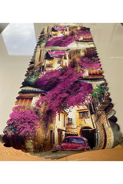 Lia Store مفرش سرير مطبوع عليه فوسفوس وردي مقاس 40*140 سم مقطوع بالليزر