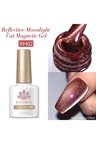 Born Pretty RM02 10ml Reflective Moonlight Cat Magnetic Kalıcı oje (57983)