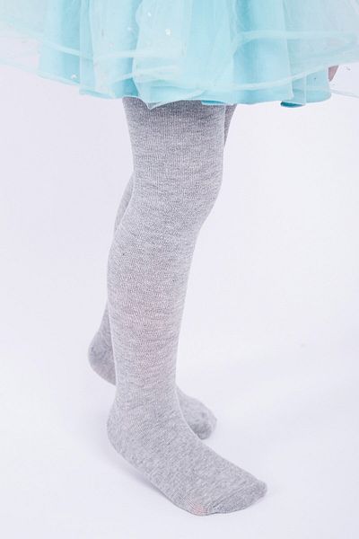 LiderGlobal Girl's Cotton Pantyhose Color Gray