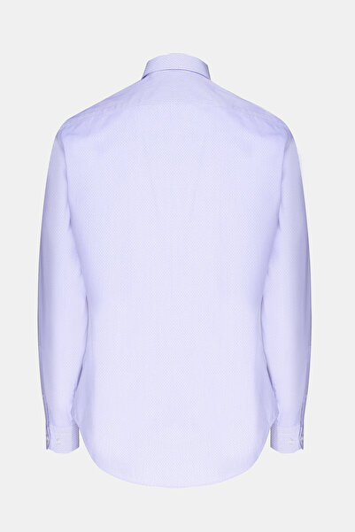 W Collection WHITE LONG SLEEVE STRIPED PATTERNED SHIRT