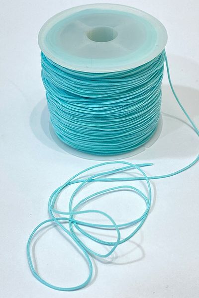 Hobigram Beads Assortment Light Turquoise Parachute Cord 10 Mt – Knitting Kit, Stylish Design, Women's Accessory